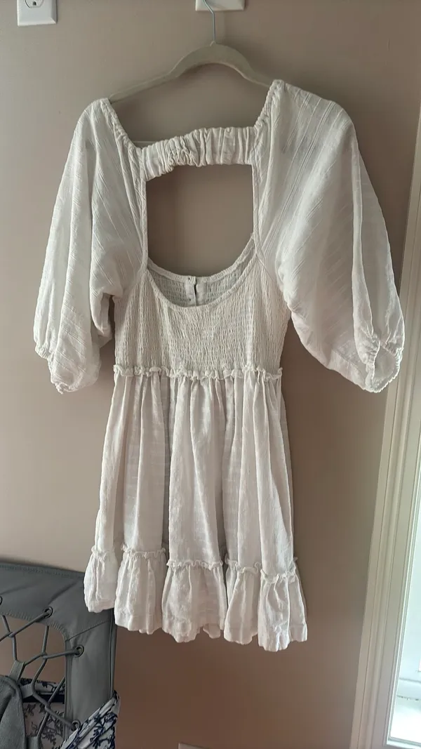 Free People White Graduation Sundress - Image 4