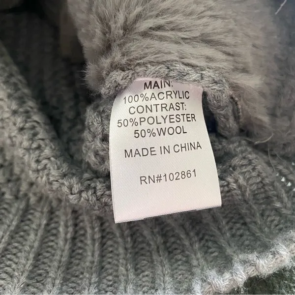 Dor Dor Couture Grey Zip Up‎ Jacket, Size Small - Image 6