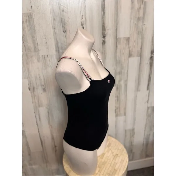 Tommy Jeans Bodysuit Black Size M Logo Strap One Piece NWT - Image 5