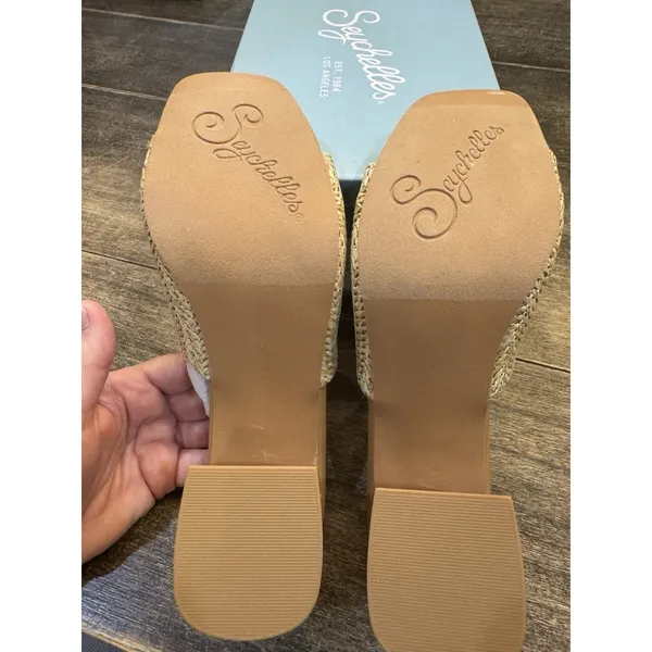 Seychelles Adapt Raffia Mules Sandal Natural Size 9 ‎ Beachy Coastal Neutral - Image 7