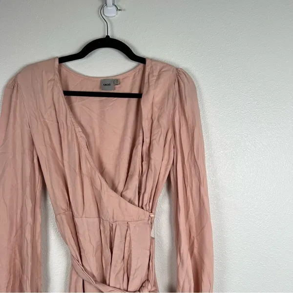ASOS Wrap Long Sleeve Dress Sz 8‎ - Image 4