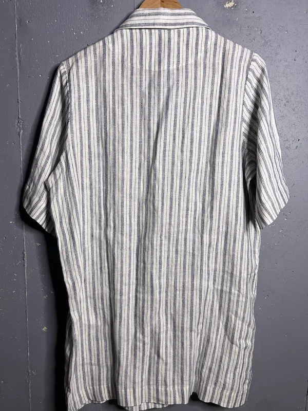 FAHERTY Paradise Point Stripe Linen Shirtdress. Size Medium. NWOT - Image 4