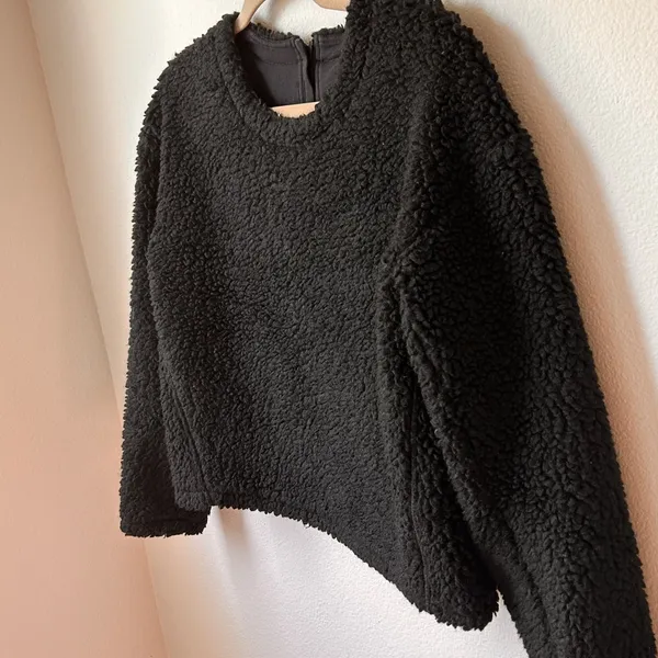 Lululemon Wool Whenever Crew - Sz 4- Black. MSRP $128 pre-owned - Image 5