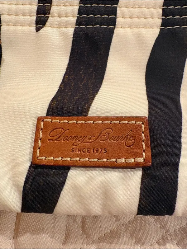 Dooney & Bourke Zebra Print Triple Zip Crossbody Bag - Image 5