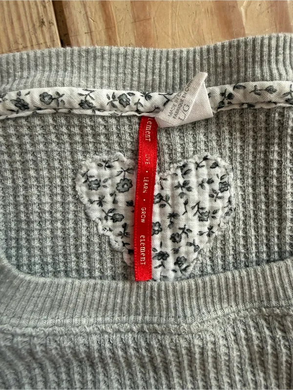 Element Waffle Knit Long Sleeve Shirt size L - Image 4
