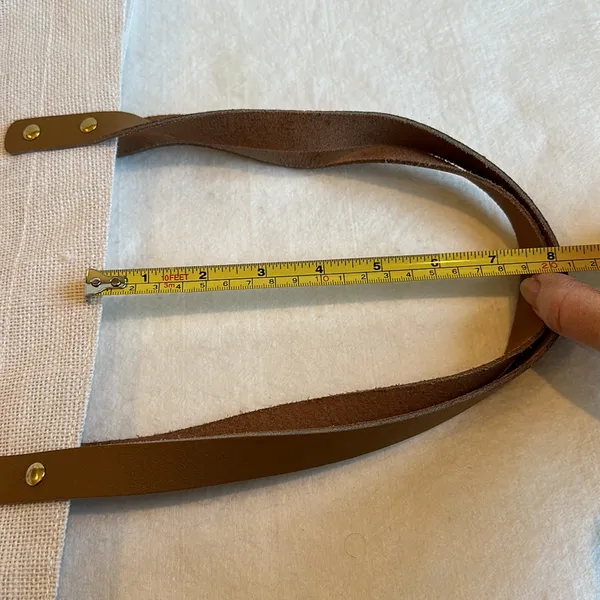 NWOT Mudpie Brand “BRIDE” Tote with Leather Straps - Image 6