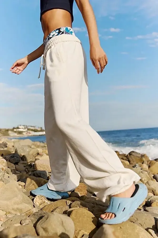 Free People Movement All Star Joggers in Ivory - Image 2