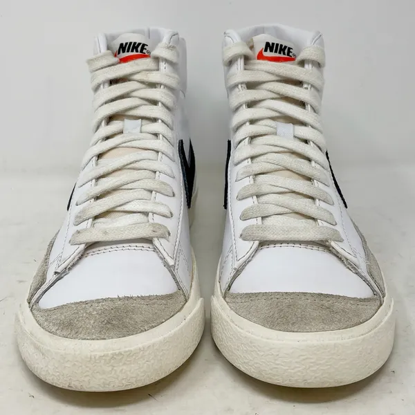 Nike Blazer Mid Womens Size 5.5 Sneakers White Black - Image 4