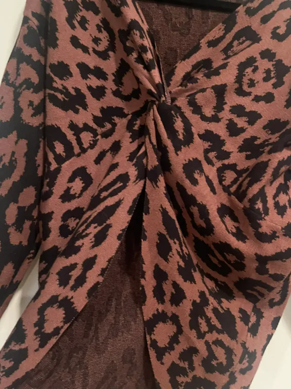 Leopard Twist Front Sweater  - Image 4
