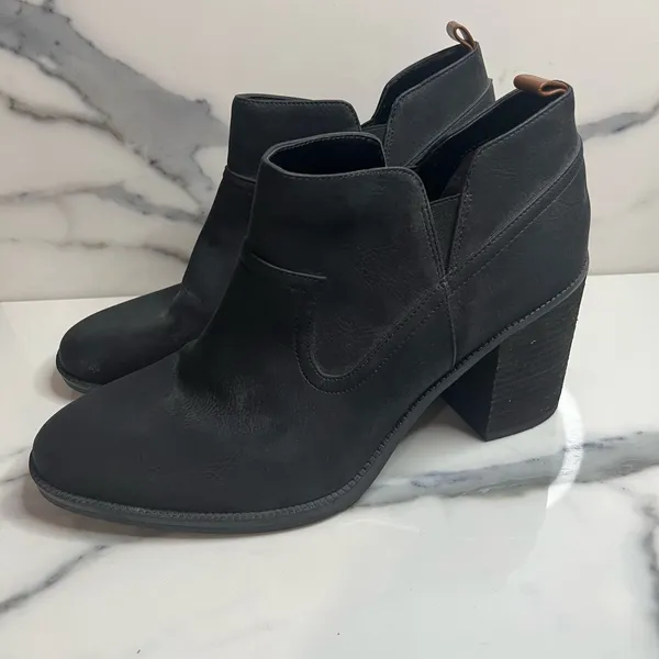 Dr Scholl's Women's Black Classic Chunky Heel Pull-On Comfort Lanie Boots Sz 9.5 - Image 3