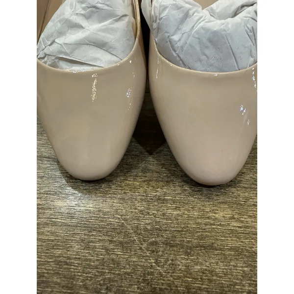 Kate Spade New York Women Fallyn Tusk Nude Patent Leather‎ Shoes Flats Size 7.5 - Image 5