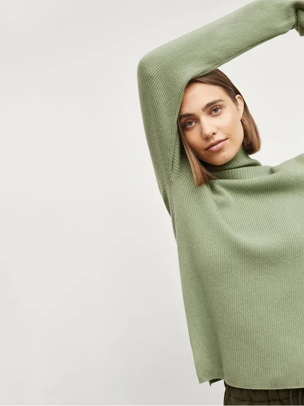 M.M. LaFleur McKenzie Silk Cashmere Sweater, Small - Image 2