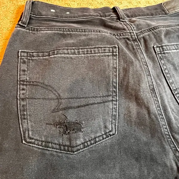 NWT AE AMERICAN EAGLE MOM JEAN BLACK WOMENS SZ 10 Streetstyle Urban Y2k 80s - Image 13