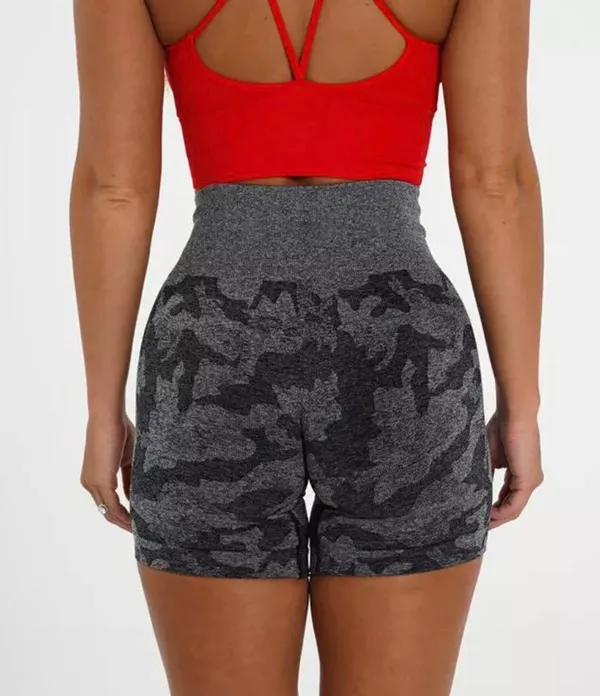 Charcoal Camo Shorts Black - Image 2