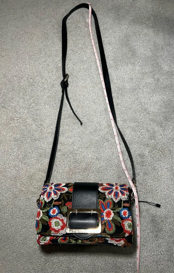 Lulus Petal Lined Path Black Embroidered Purse - Image 12