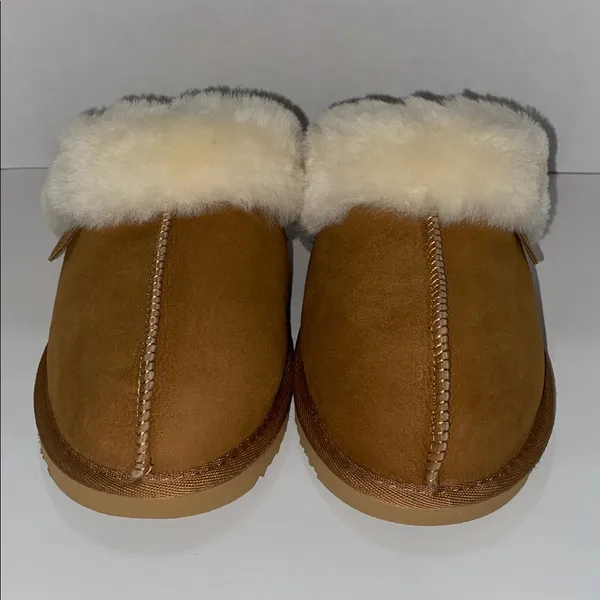 Dearfoams Fireside Shearling Slides size 8w - Image 2
