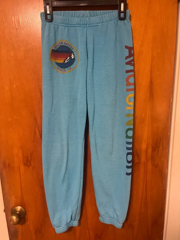 Aviator Nation Sweatpants teal XS - Image 3
