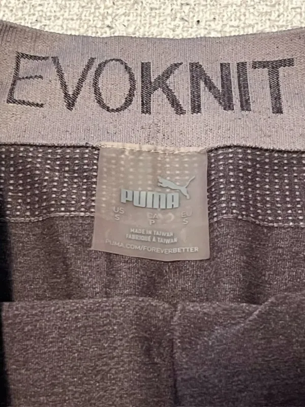Puma Grey Evoknit Mid Rise Activewear Shorts - Image 2
