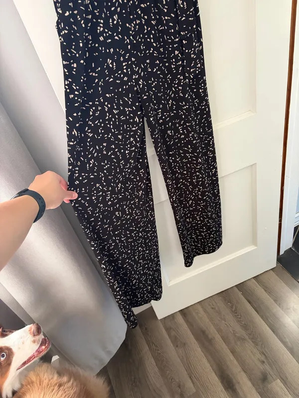 Kaileigh Black Wide-Leg Jumpsuit with Tie Waist - Image 2