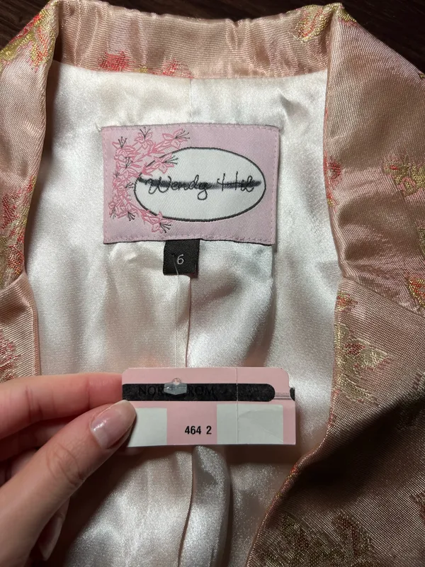 NWT Floral Wendy Hil Blazer Size 6 Pink - Image 3