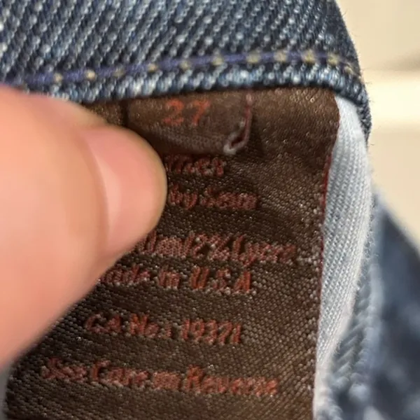 James Jeans Dry Aged Denim Women 27 Dark‎ Wash Bootcut Kick Crop Made in USAUSA - Image 3