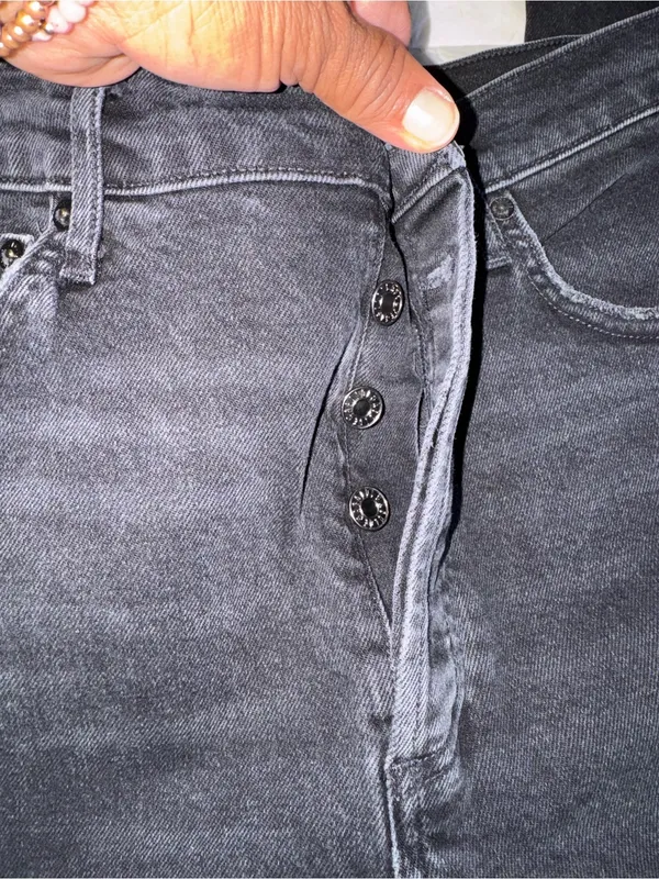 Agolde Women's Washed Black Skinny Jeans - Image 3