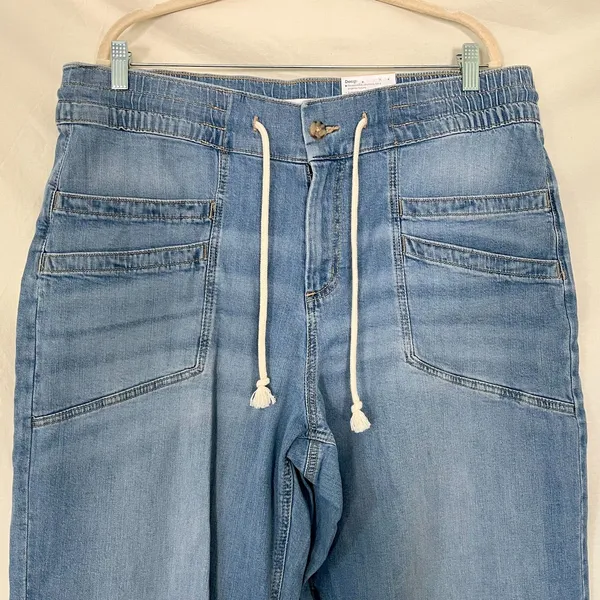 NWT Sonoma Goods For Life High Rise Wide Leg Pull On Jeans XL - Image 3