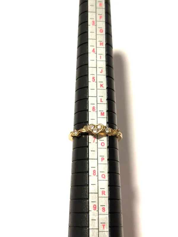 Gold heart ring - Image 3