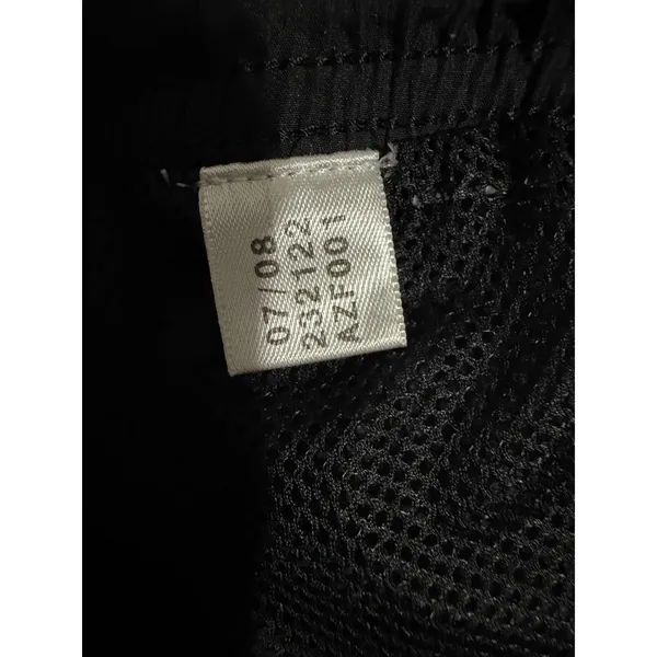 Y2K Adidas Women Black Three Stripe Track Pants L Mesh Lined Zipper Cuffs AZF001 - Image 9