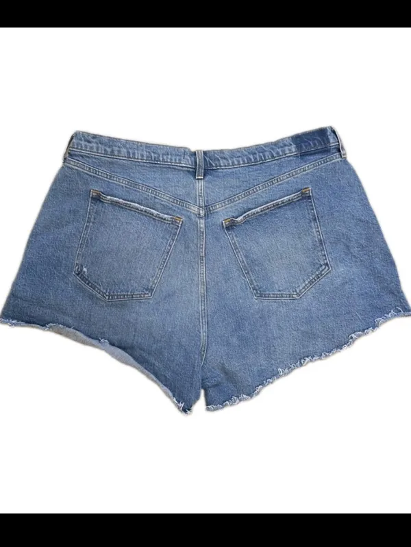 Abercrombie & Fitch Womens 90s Relaxed Cutoff Shorts High Rise Size 35 / 20 Fray - Image 3