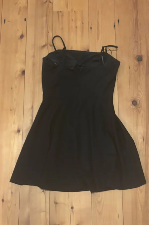 Dillard's B. Darlin Square Neck Fit & Flare Mini Dress Black - Image 4