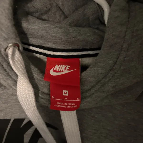 Nike Women's Gray Hoodie with Air Logo - Image 3