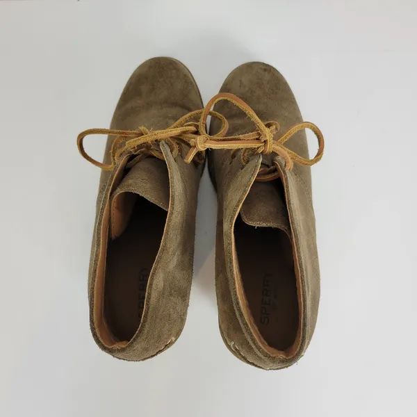 Sperry Stella Prow Women Chukka Boots Size 9 Brown Suede Wedge Heel Ankle Bootie - Image 5