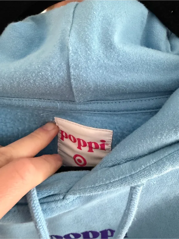 Poppi Future of Soda Blue Hooded Sweatshirt - Image 4