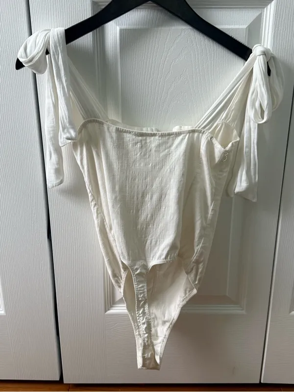Free People Lola Bodysuit in White - Image 3