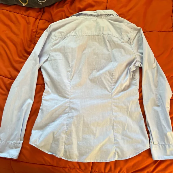 Blue Button-Up Shirt H&M - Image 6