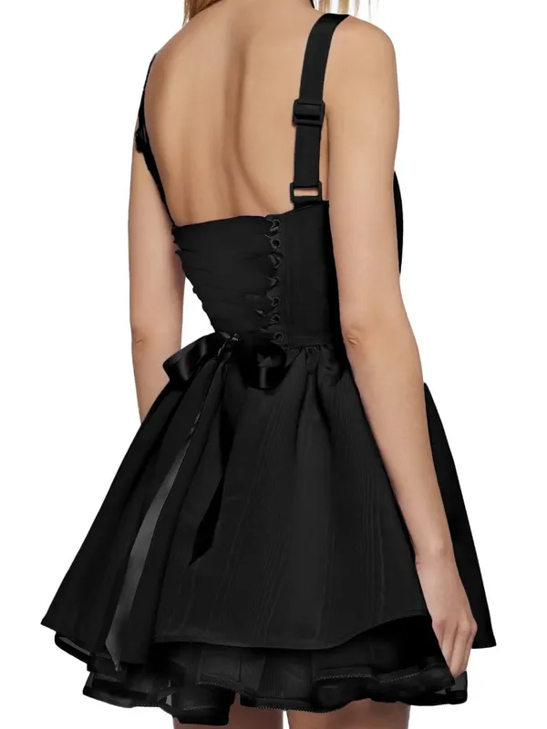 Sugar Thrillz Magic Moves Corset Basque Waist Peplum Dress Goth in Black Size M - Image 4