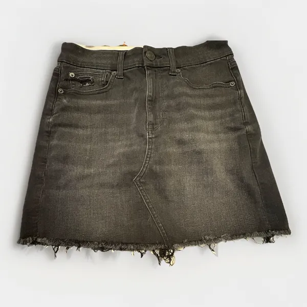 American‎ Eagle 2 Pc Bundle Black High Rise Mini Skirt 6 & Top Med Western Boho - Image 3
