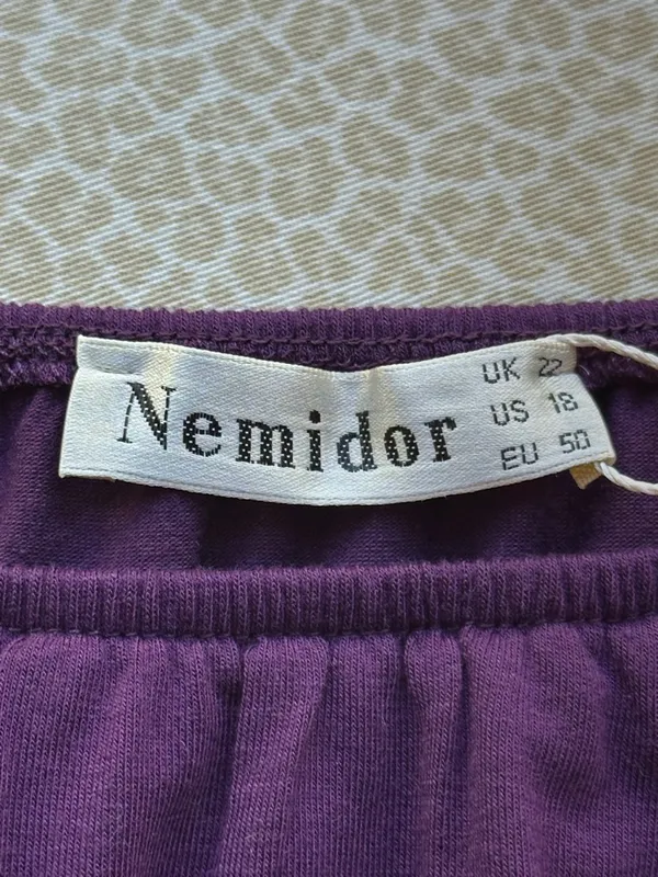 NWT Nemidor Purple Maxi Dress with Pockets size 18 - Image 9