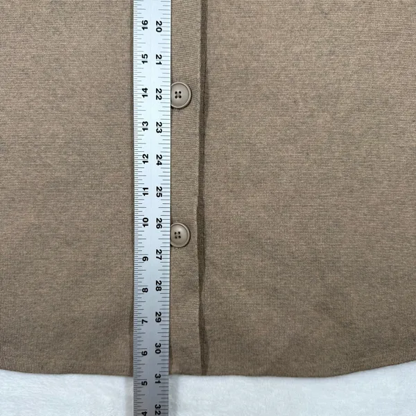 Quince Eco-Knit‎ Milano Stitch Oversized Shirt Jacket Warm Taupe Womens Size M - Image 4