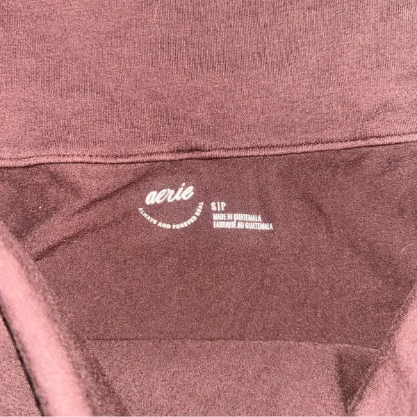 Aerie Chill Up Off The Shoulder Top in Brown - Image 4