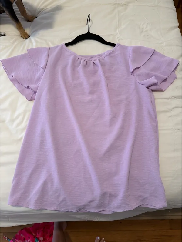 Women’s Casual Top Purple - Image 2