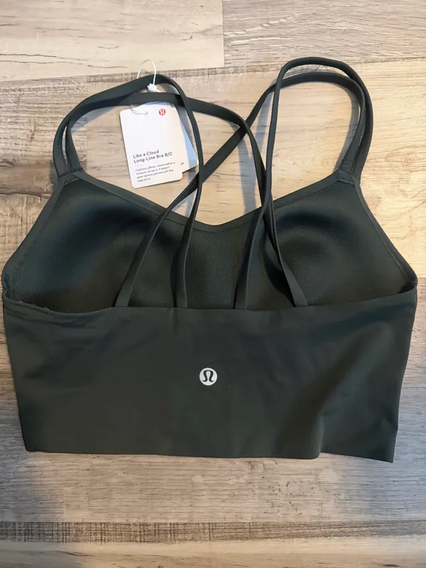 Lululemon Like A Cloud Longline Bra B/C Cup Rainforest Green NWT - Image 2