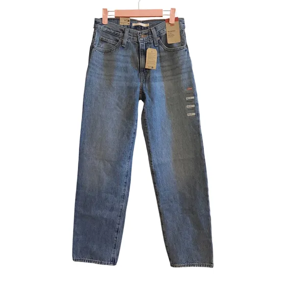 NWT Levi's Women's‎ '94 Baggy Jeans Worn Memory Mid Rise Straight Leg 25x31 - Image 5
