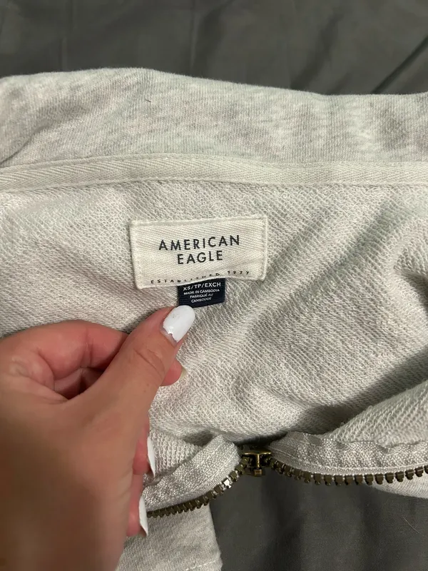 American Eagle Outfitters Cropped Quarter-Zip - Image 2