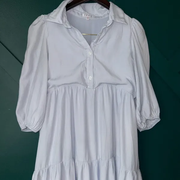 TCEC Light Blue Long Sleeve Dress - Image 3