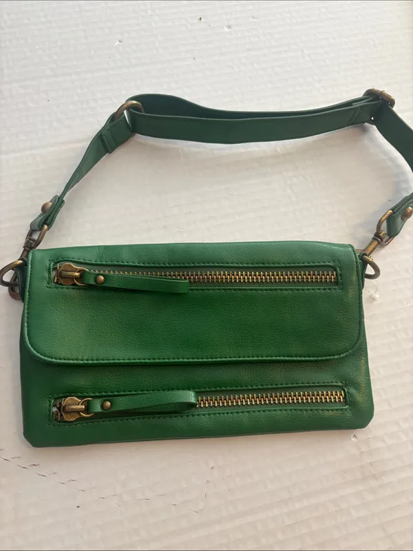 Jaye Hersh Bags | Green Hollywood Intuition By Jaye Hersh Faux Leather Shoulder - Image 2