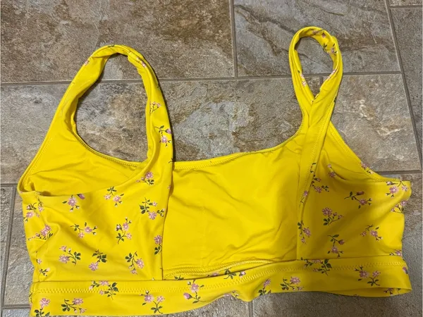 aerie | Yellow Scoop Bikini Top with High waist bikini bottom - Image 3