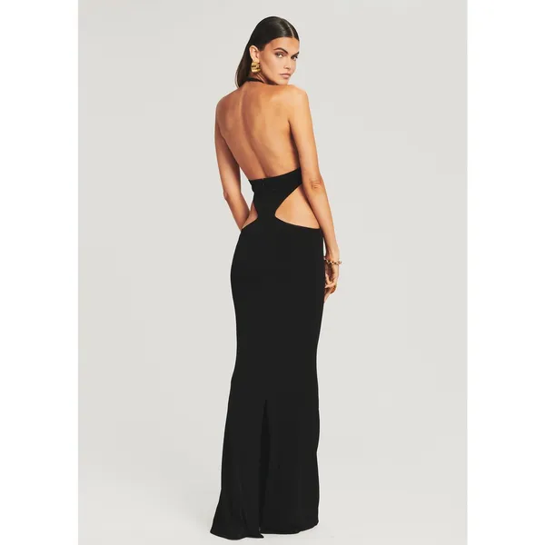 Retrofête Raven Black Cutout Bodycon Maxi Dress Evening Party Women’s XL - Image 4