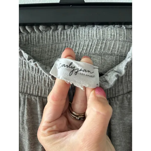 Carly Jean Los Angeles Luke Everyday Pants Size Medium Heather Gray Loungewear - Image 4